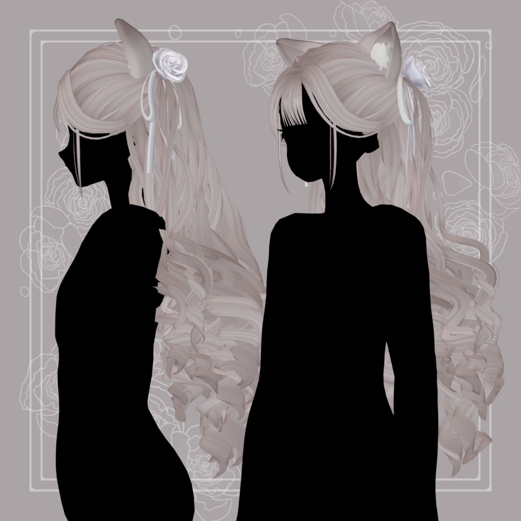 【4アバター対応】La Rose Noble Hair