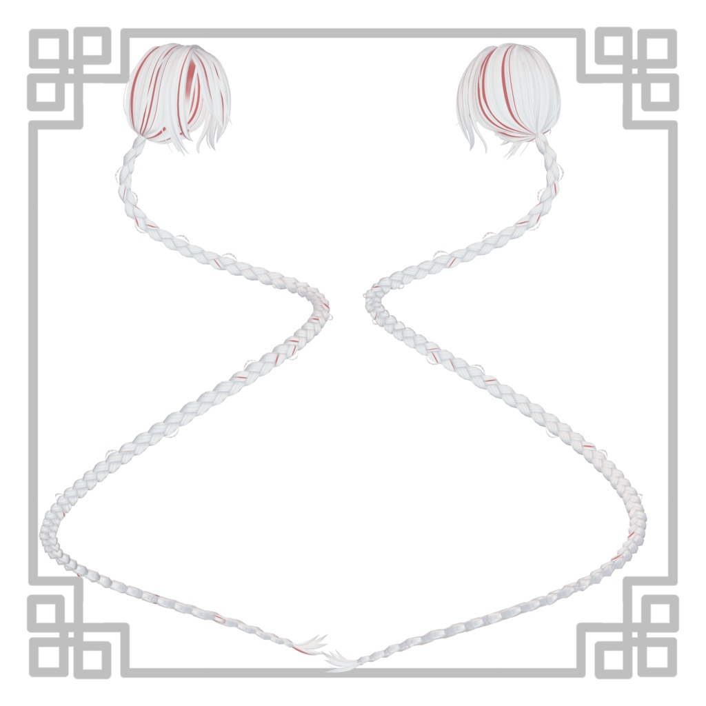 【4アバター対応】僵尸龍袍-Hair-