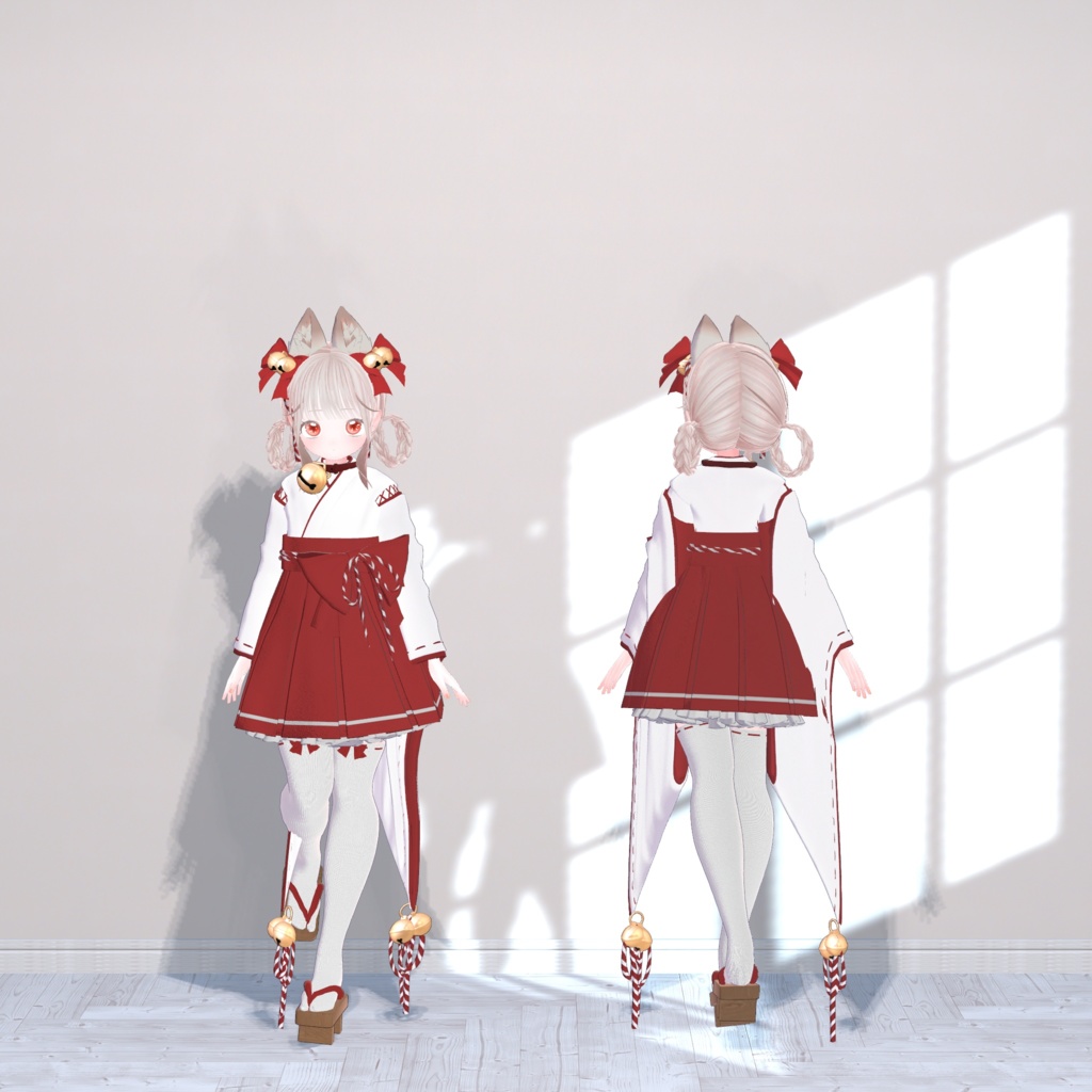 【複数アバター対応衣装】Suzumiko-鈴巫女-