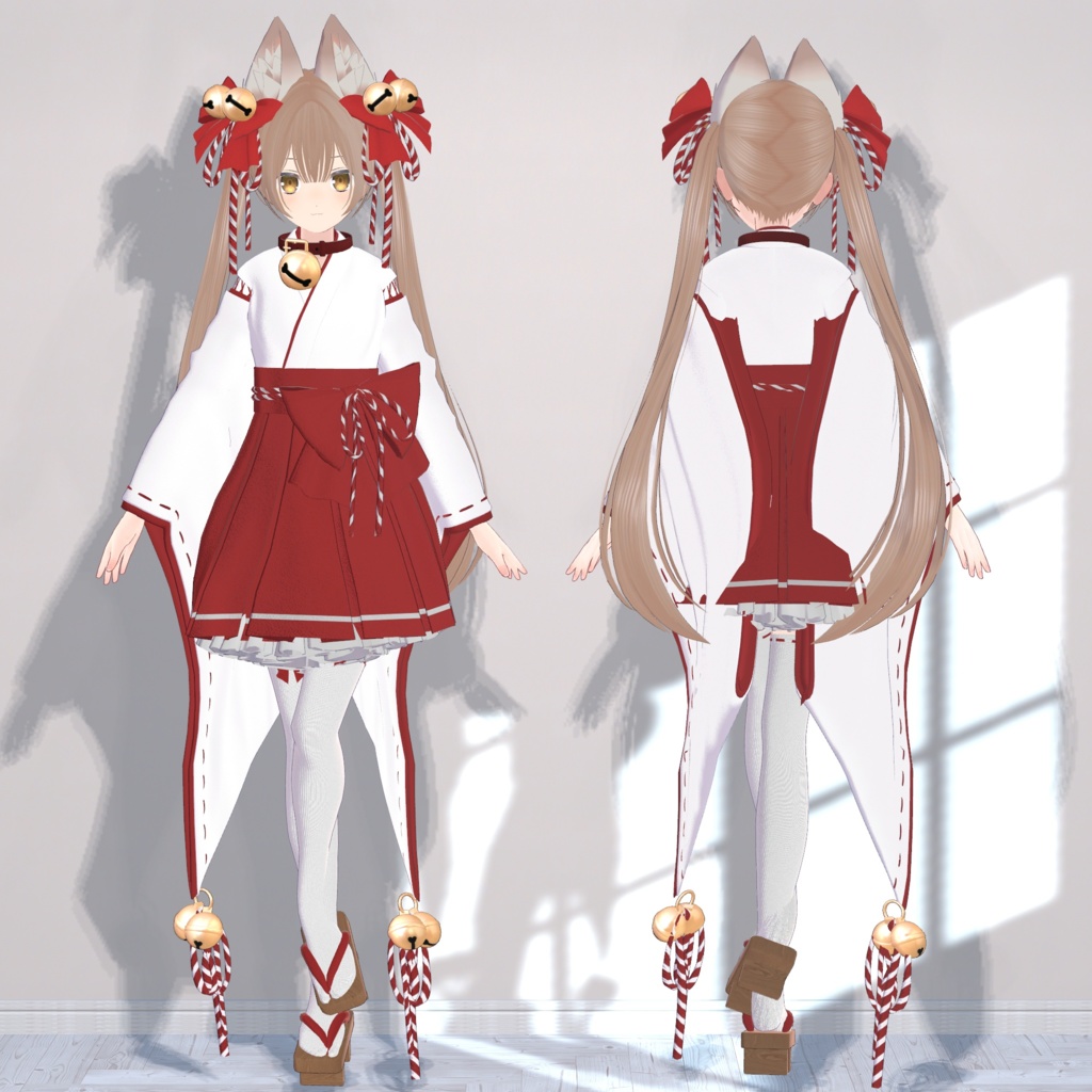 【複数アバター対応衣装】Suzumiko-鈴巫女-