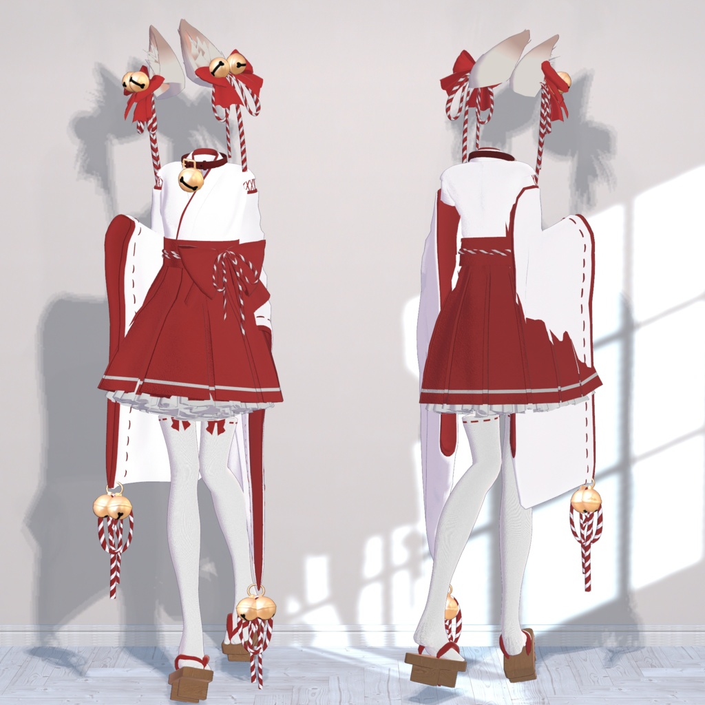 【複数アバター対応衣装】Suzumiko-鈴巫女-