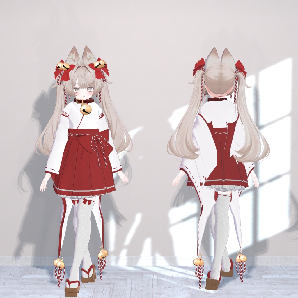 【複数アバター対応衣装】Suzumiko-鈴巫女-