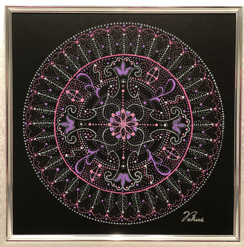 Soul Art Mandala:「愛し愛され」Hot Pink Power(原画です)