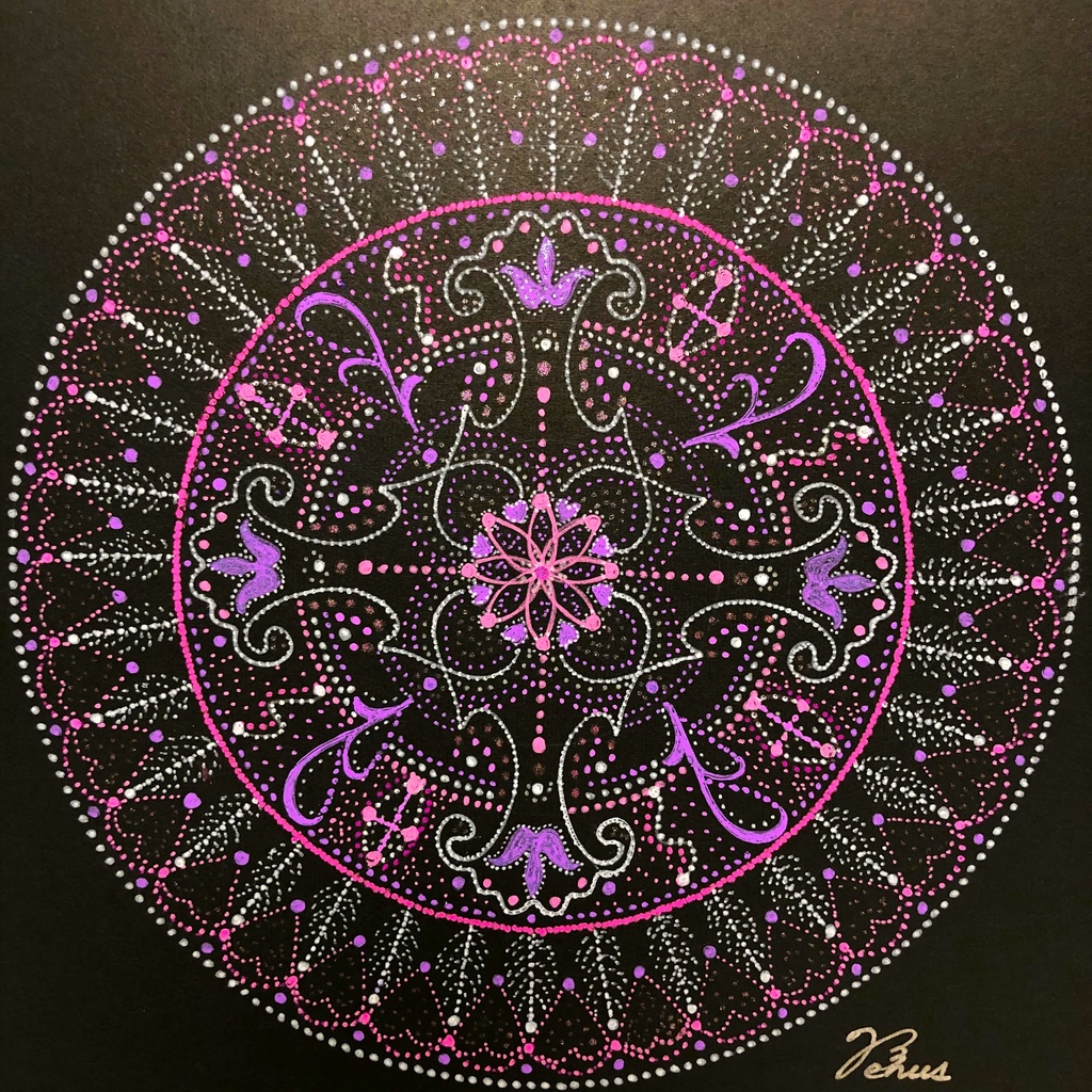 Soul Art Mandala：「愛し愛され」Hot Pink Power（原画です） - Venus