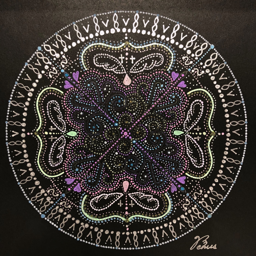 Soul Art Mandala：「心でつながる」Connected with hearts（原画です）