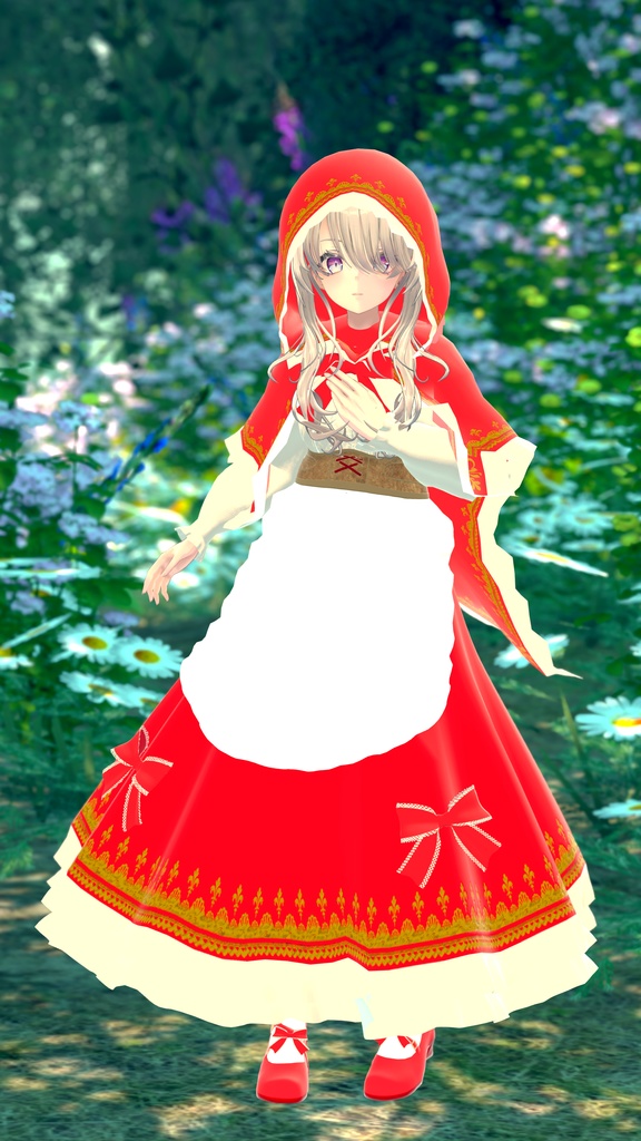 VRChat想定3D衣装「赤ずきんちゃんズ」