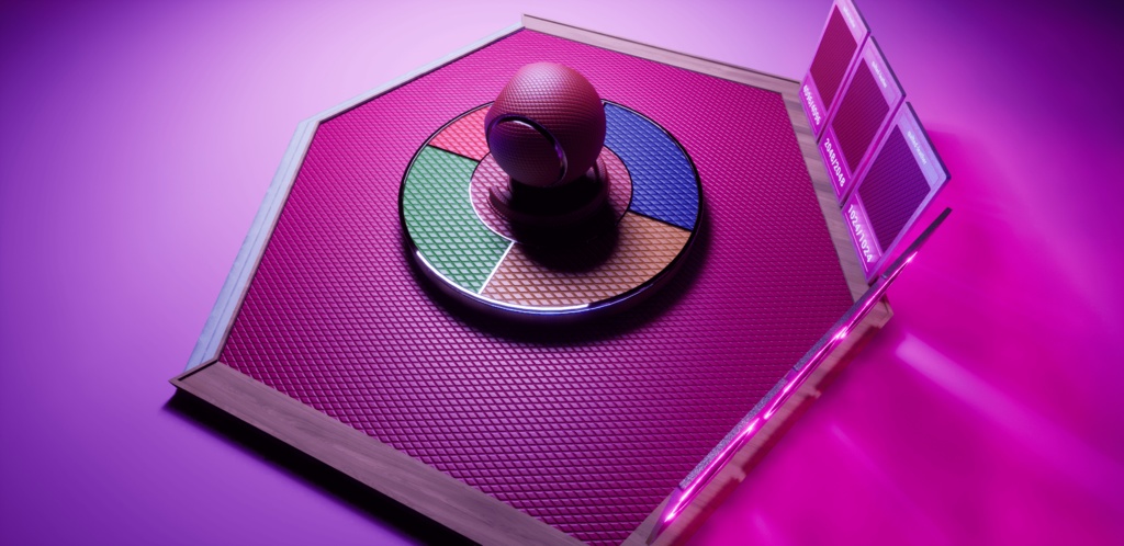 【シームレス軽量128~1K~4K】Quilted-leather Material(diamond)キルティングレザー マテリアル(ダイヤ)【SBSAR&スマートマテリアル付 パラメータ85種類】