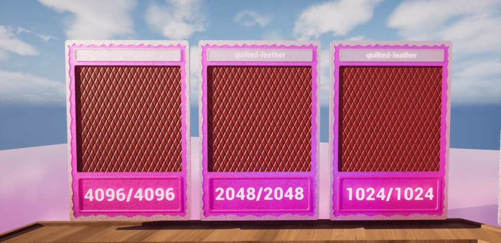 【シームレス軽量128~1K~4K】Quilted-leather Material(diamond)キルティングレザー マテリアル(ダイヤ)【SBSAR&スマートマテリアル付 パラメータ85種類】