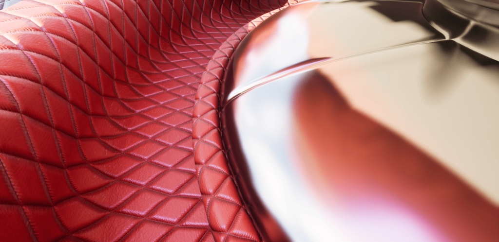 【シームレス軽量128~1K~4K】Quilted-leather Material(diamond)キルティングレザー マテリアル(ダイヤ)【SBSAR&スマートマテリアル付 パラメータ85種類】