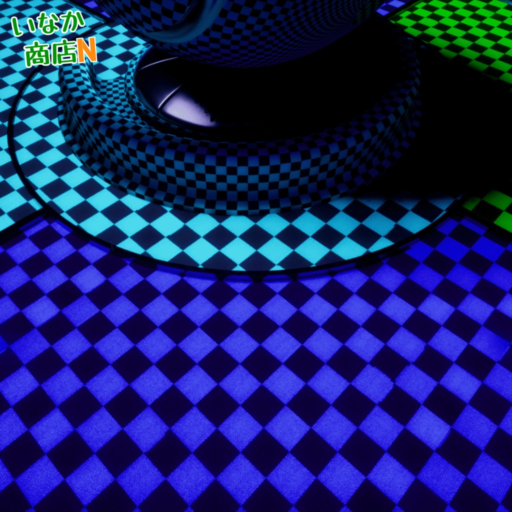 【シームレス軽量128~1K~4K】鬼滅の刃でおなじみ!Ichimatsu-Pattern_Material!市松模様【SBSAR&スマートマテリアル付 パラメーター 72種類】