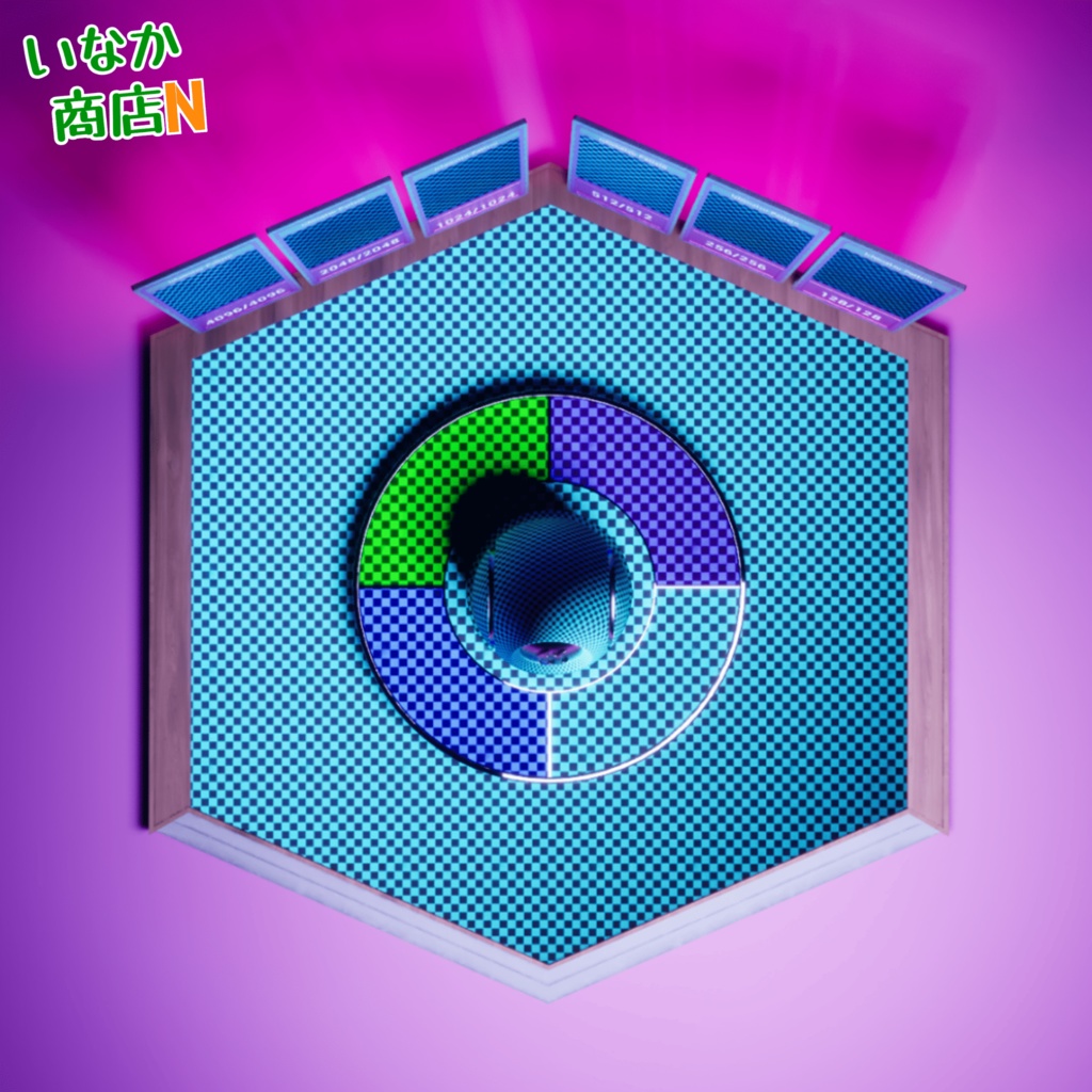 【シームレス軽量128~1K~4K】鬼滅の刃でおなじみ!Ichimatsu-Pattern_Material!市松模様【SBSAR&スマートマテリアル付 パラメーター 72種類】