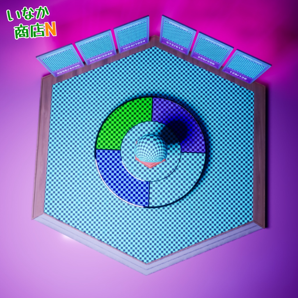 【シームレス軽量128~1K~4K】鬼滅の刃でおなじみ!Ichimatsu-Pattern_Material!市松模様【SBSAR&スマートマテリアル付 パラメーター 72種類】