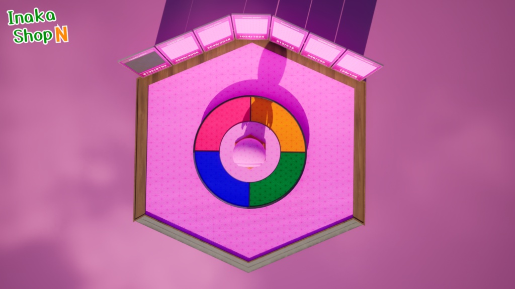 【シームレス軽量128~1K~4K】鬼滅の刃『禰豆子』でおなじみ!Asanoha-pattern_Material!麻の葉 模様【SBSAR&スマートマテリアル付 パラメーター 80種類】