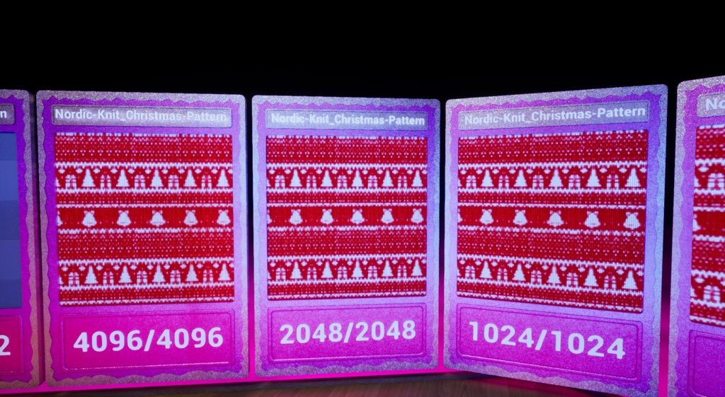 【シームレス軽量128~1K~4K】Nordic-Knit_Christmas-Pattern_Material!ノルディック ニット_クリスマス柄 ( 布 / fabric )【SBSAR&スマートマテリアル付 パラメーター 106種類】