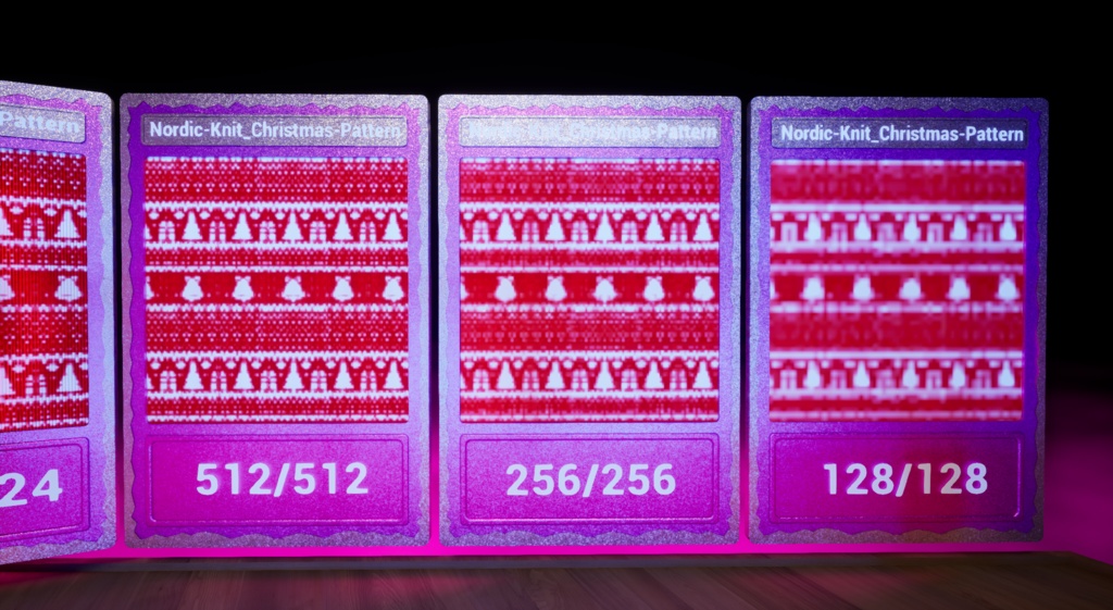 【シームレス軽量128~1K~4K】Nordic-Knit_Christmas-Pattern_Material!ノルディック ニット_クリスマス柄 ( 布 / fabric )【SBSAR&スマートマテリアル付 パラメーター 106種類】