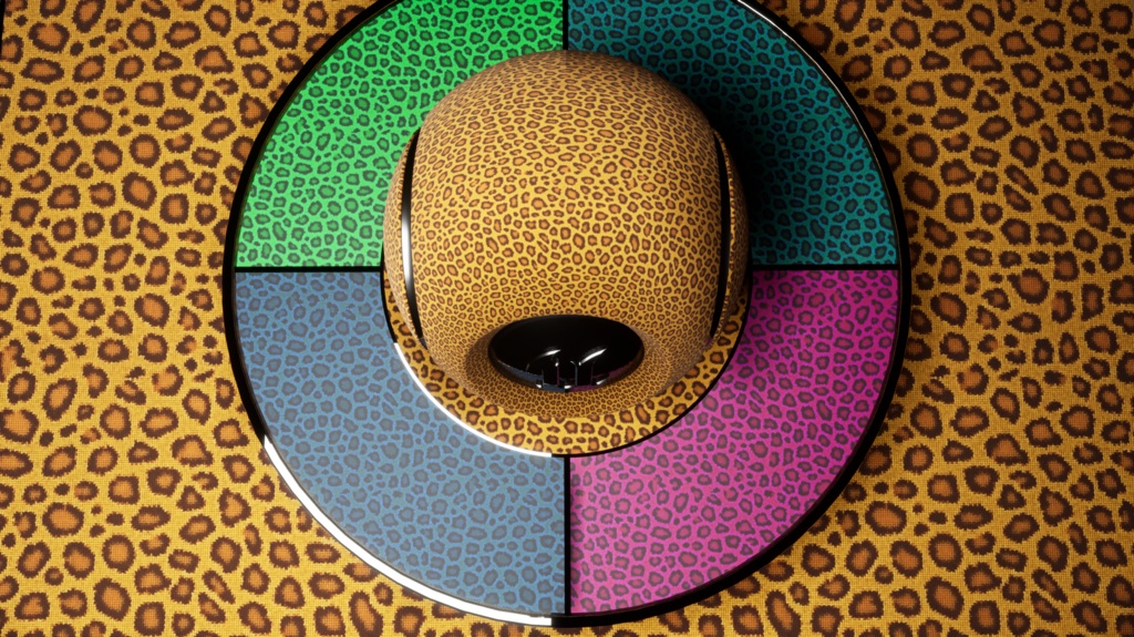 【シームレス軽量128~1K~4K】Leopard_Print_Material!ヒョウ柄 ( 布 / fabric )【SBSAR&スマートマテリアル付 パラメーター 104種類】