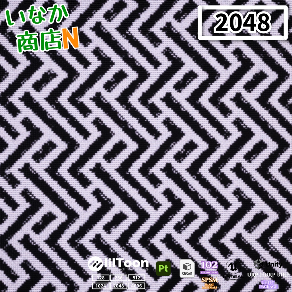【シームレス軽量128~1K~4K】Geometric-labyrinth-pattern_Material!幾何学迷路 模様 ( 布 / fabric )【SBSAR&スマートマテリアル付 パラメーター 102種類】
