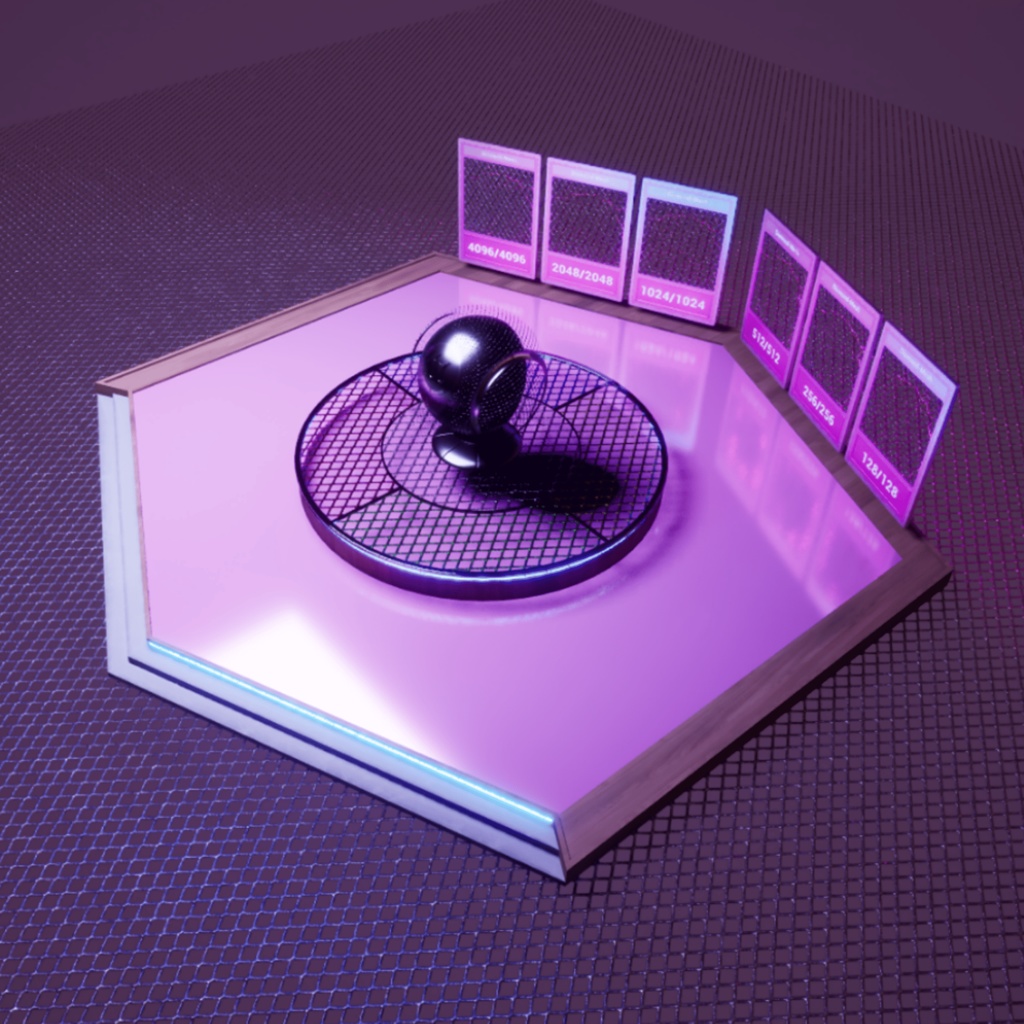 【シームレス軽量128~1K~4K】Diamond-mesh_Material!ダイヤモンドメッシュ ( 金属 / メッシュ )【SBSAR付 パラメーター 92種類】