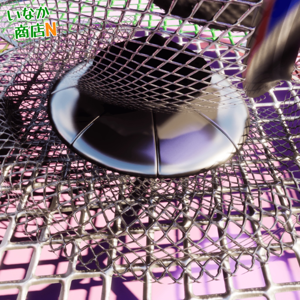 【シームレス軽量128~1K~4K】Diamond-mesh_Material!ダイヤモンドメッシュ ( 金属 / メッシュ )【SBSAR付 パラメーター 92種類】