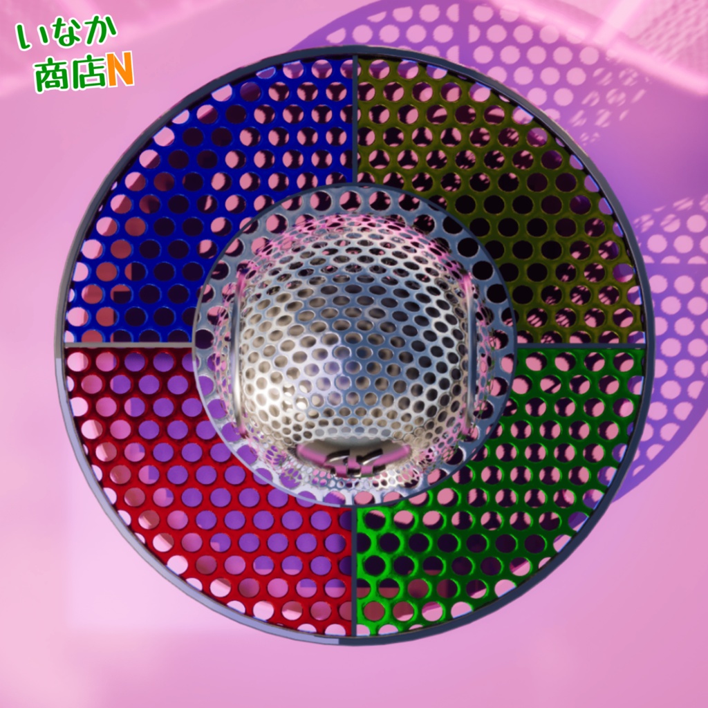 【シームレス軽量128~1K~4K】Punching-Metal-Plate_Material!パンチングメタル ( 金属 / メッシュ )【SBSAR付 パラメーター 92種類】