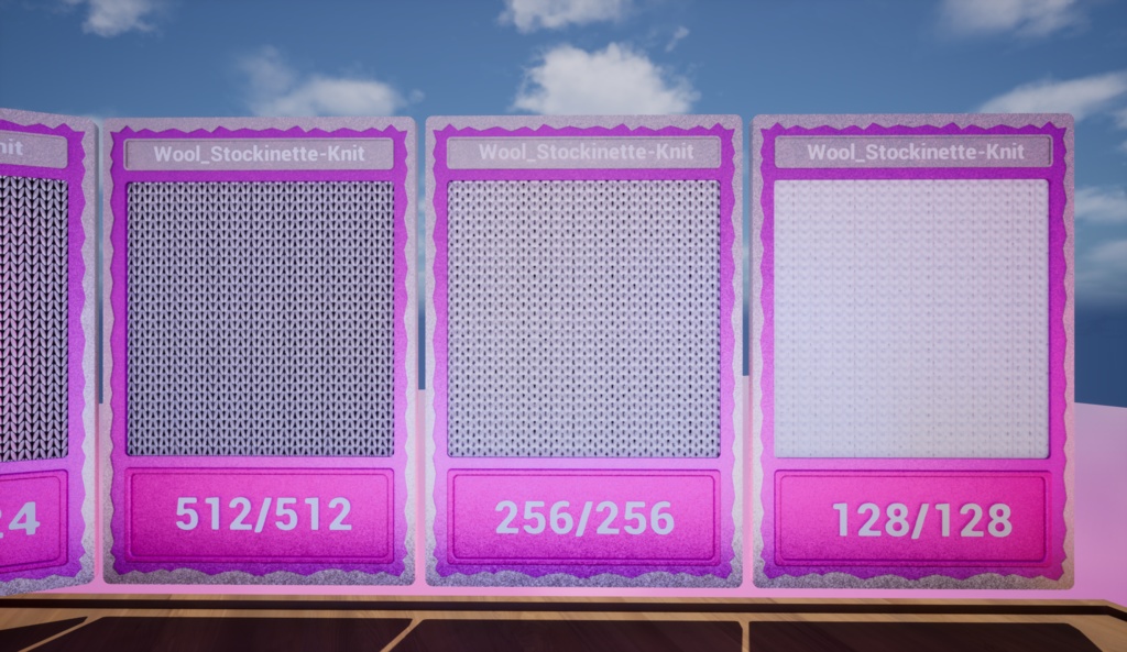 【シームレス軽量128~1K~4K】Wool_Stockinette-Knit_Material!ウール-メリヤス編み (ファブリック)【SBSAR & スマートマテリアル付 パラメーター 88種類】