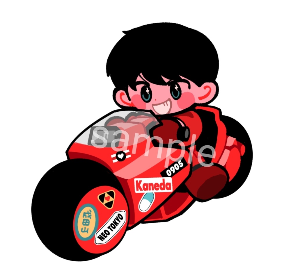 金田　ステッカー