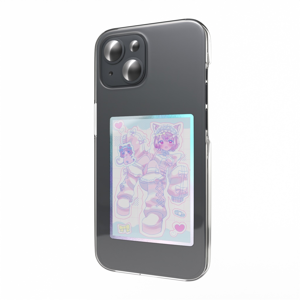 ゆりぴのジャージメイド　オーロラスマホステッカー