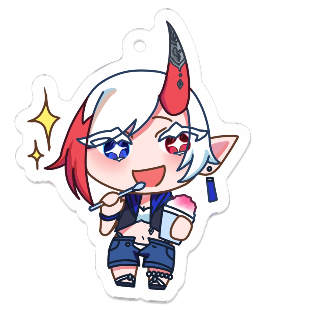 【vol.1】さまーばけーしょん！アクリルキーホルダー　小悪 リュアキ