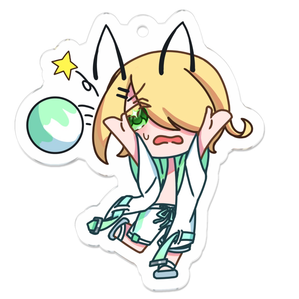 【vol.1】さまーばけーしょん！アクリルキーホルダー　ハチ・ステラ