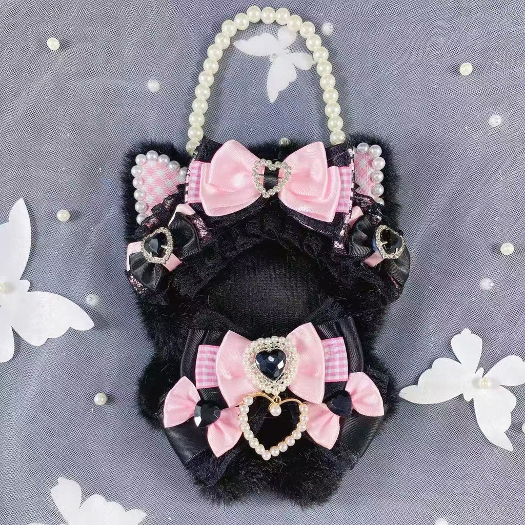 ニャンコロリータ 立ちぬい服10-13cm 猫耳 ピンク vol.19 着せ替え