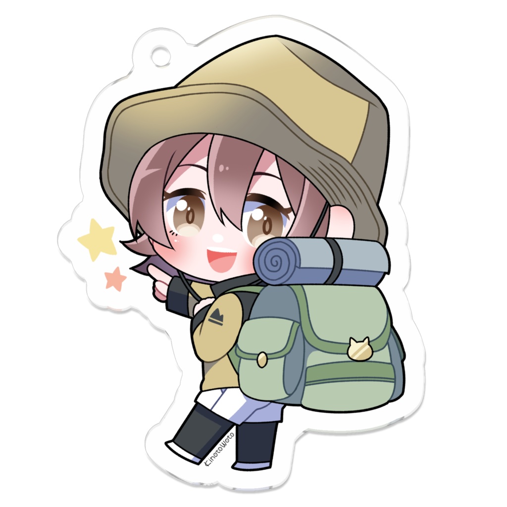 ハイキングガール/アクリルキーホルダー