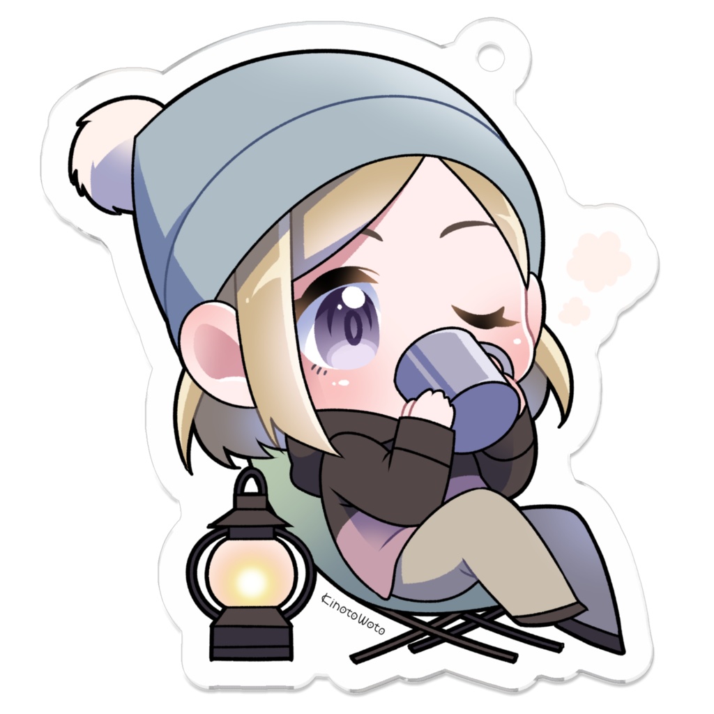 キャンプガール/アクリルキーホルダー