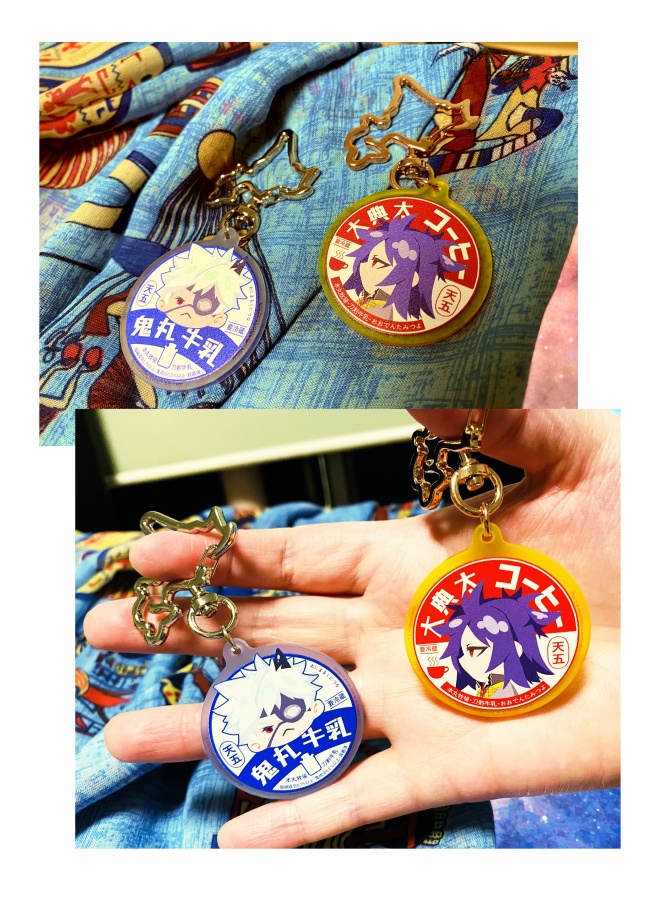 【鬼丸】牛乳瓶のフタ風アクキー【大典太】