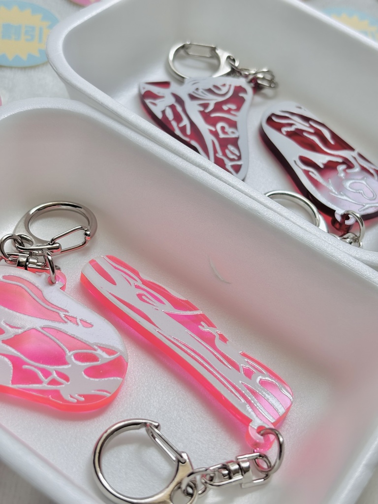 生肉アクリルキーホルダー