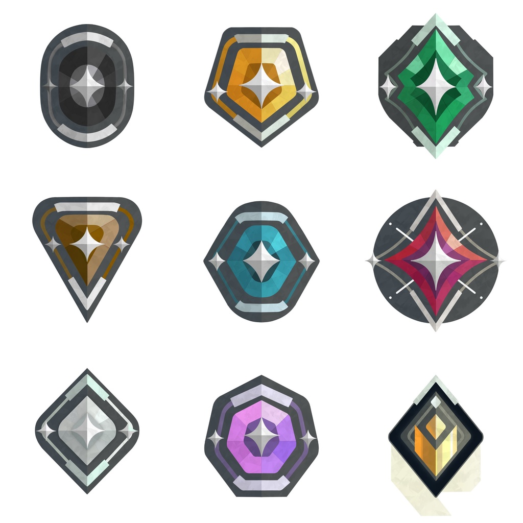 【無料・超高画質】ランクバッチ【枠有り・枠無し / VALORANT】