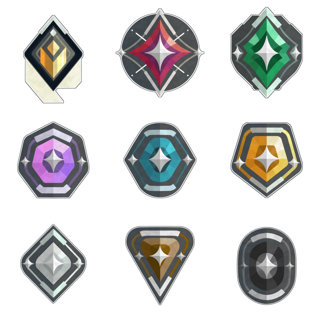 【無料・超高画質】ランクバッチ【枠有り・枠無し / VALORANT】