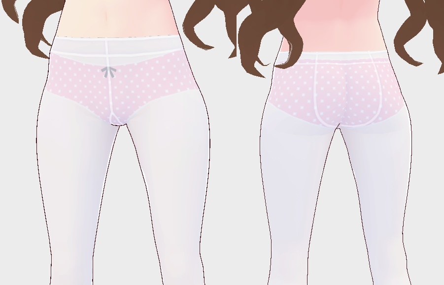 【VRoid】透け白タイツ【無料】