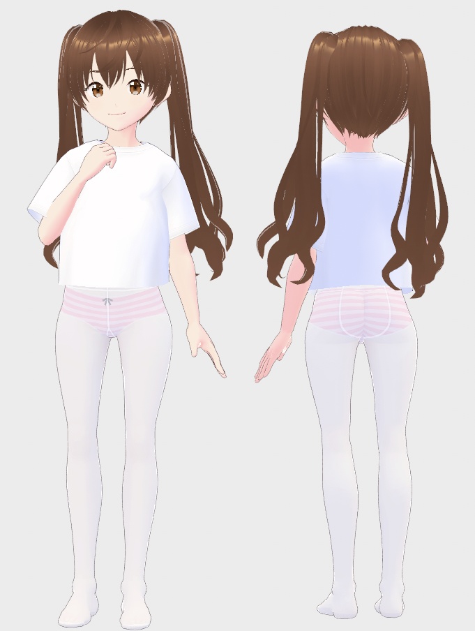 【VRoid】透け白タイツ【無料】