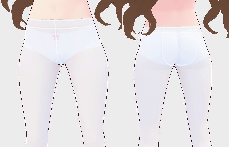 【VRoid】透け白タイツ【無料】