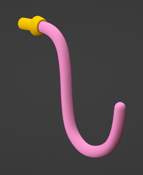 【3Dプリント用モデルデータ】PUNI☆MOFU マオ用 首輪&尻尾