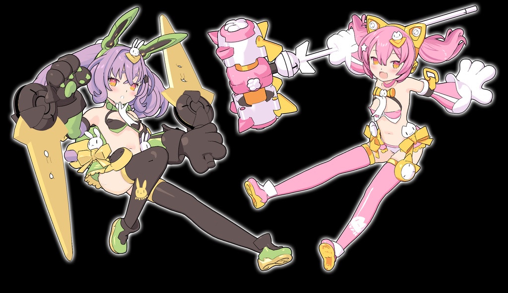 PUNI☆MOFU マオ&トゥ【MMDモデル配布】