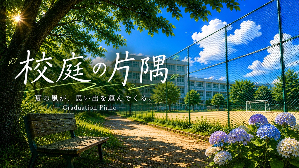 校庭の片隅 🌿｜夏風に包まれる癒しのピアノBGM