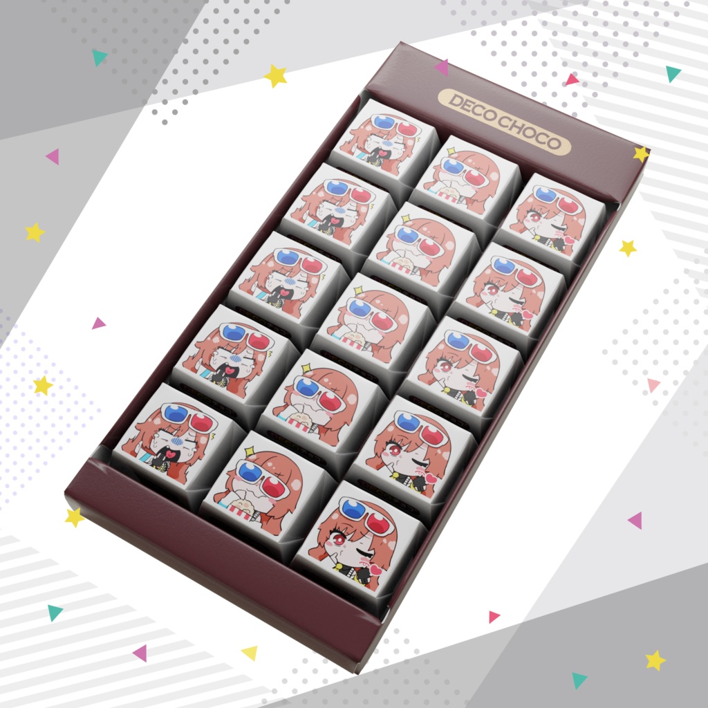 【メンシプ解説記念!】メンシプスタンプDECOチョコ