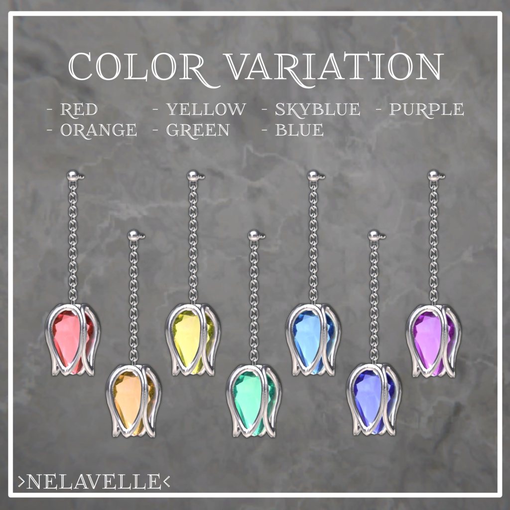 【FREE/無料】-GlacierBloom- ornate hairpin&earrings