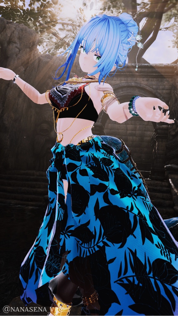 【FREE/無料】-GlacierBloom- ornate hairpin&earrings