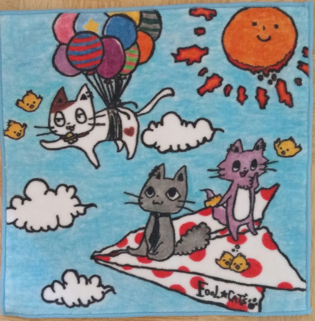 【オリジナル】猫のハンカチタオル