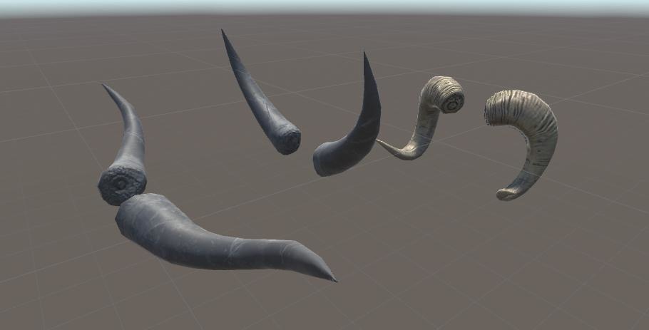 牛の頭骨+角3種類