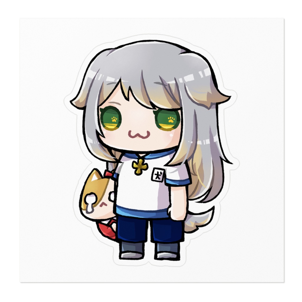 犬(子猫ちゃん付き) ステッカー