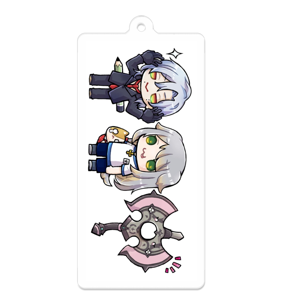 さんしょく団のアクリルキーホルダー