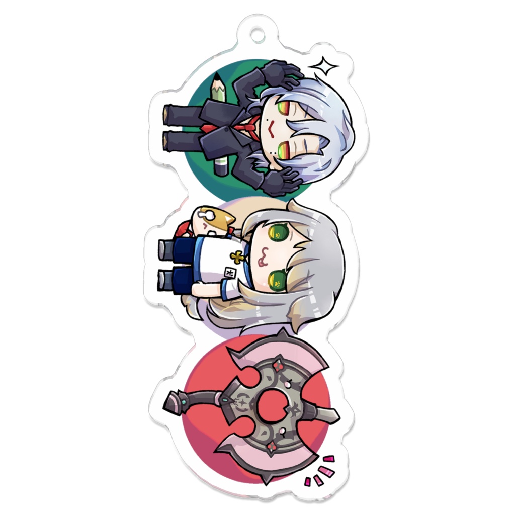 さんしょく団のアクリルキーホルダー